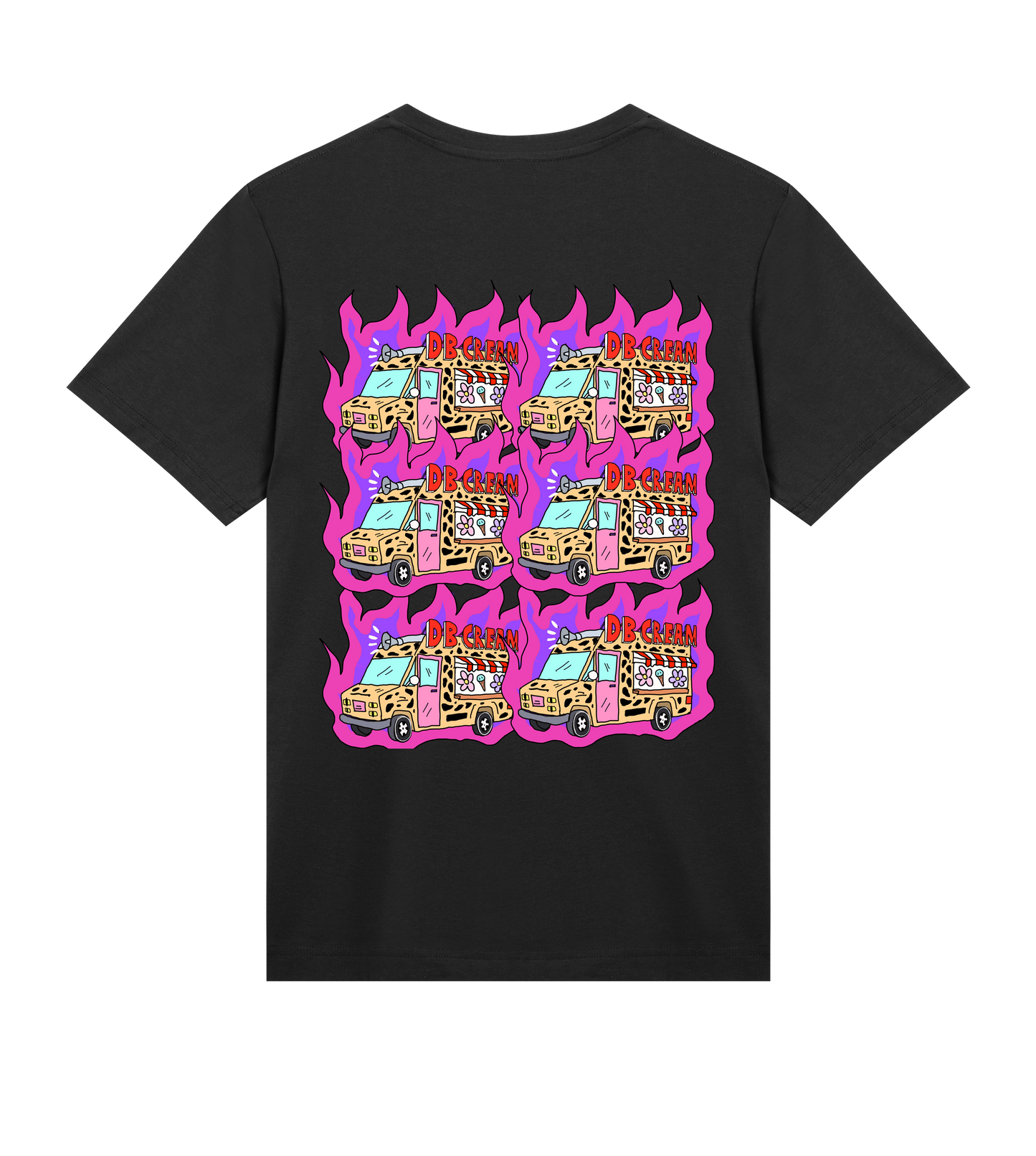 Mens DB Pink Flame T-Shirt