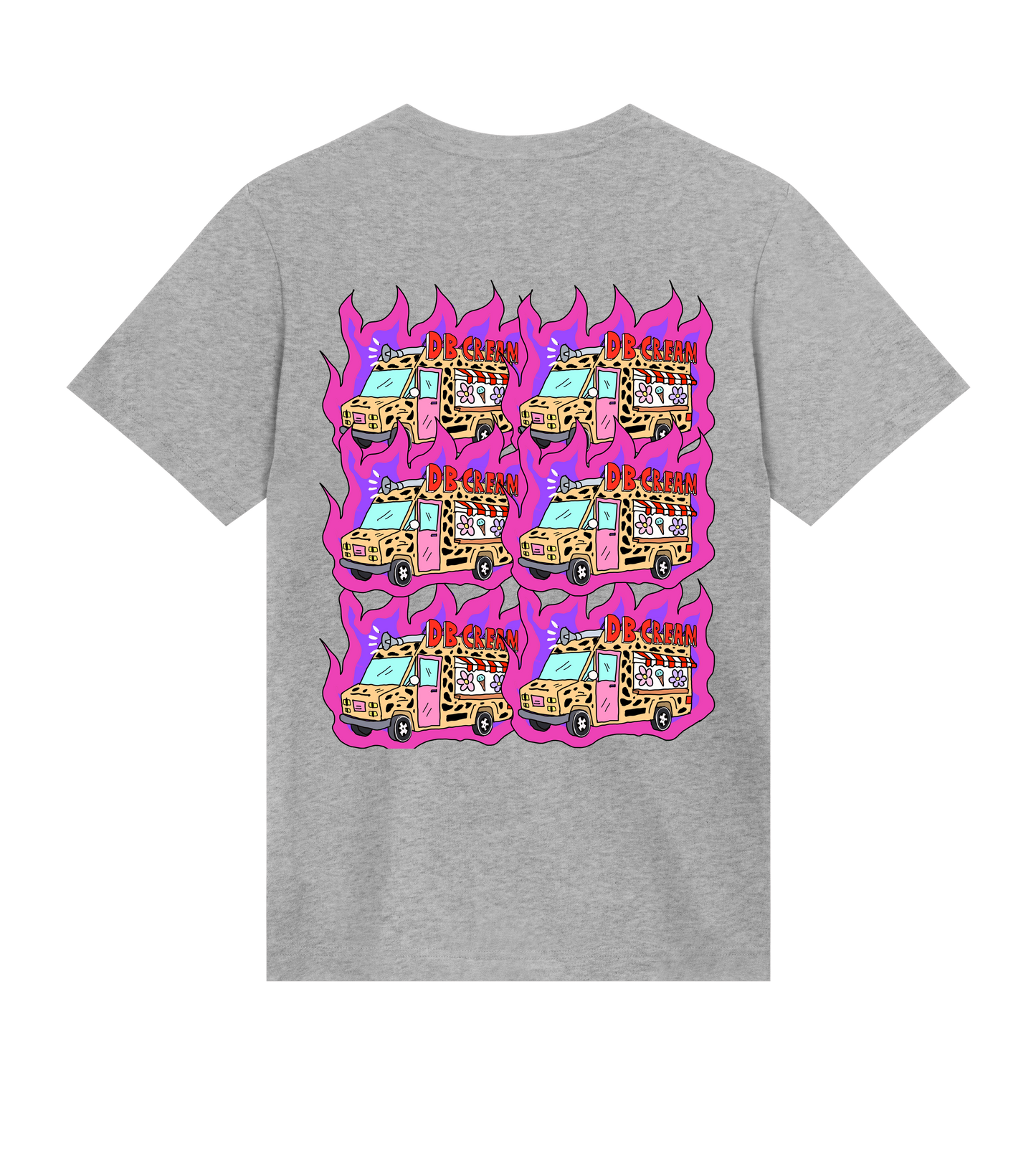 Mens DB Pink Flame T-Shirt