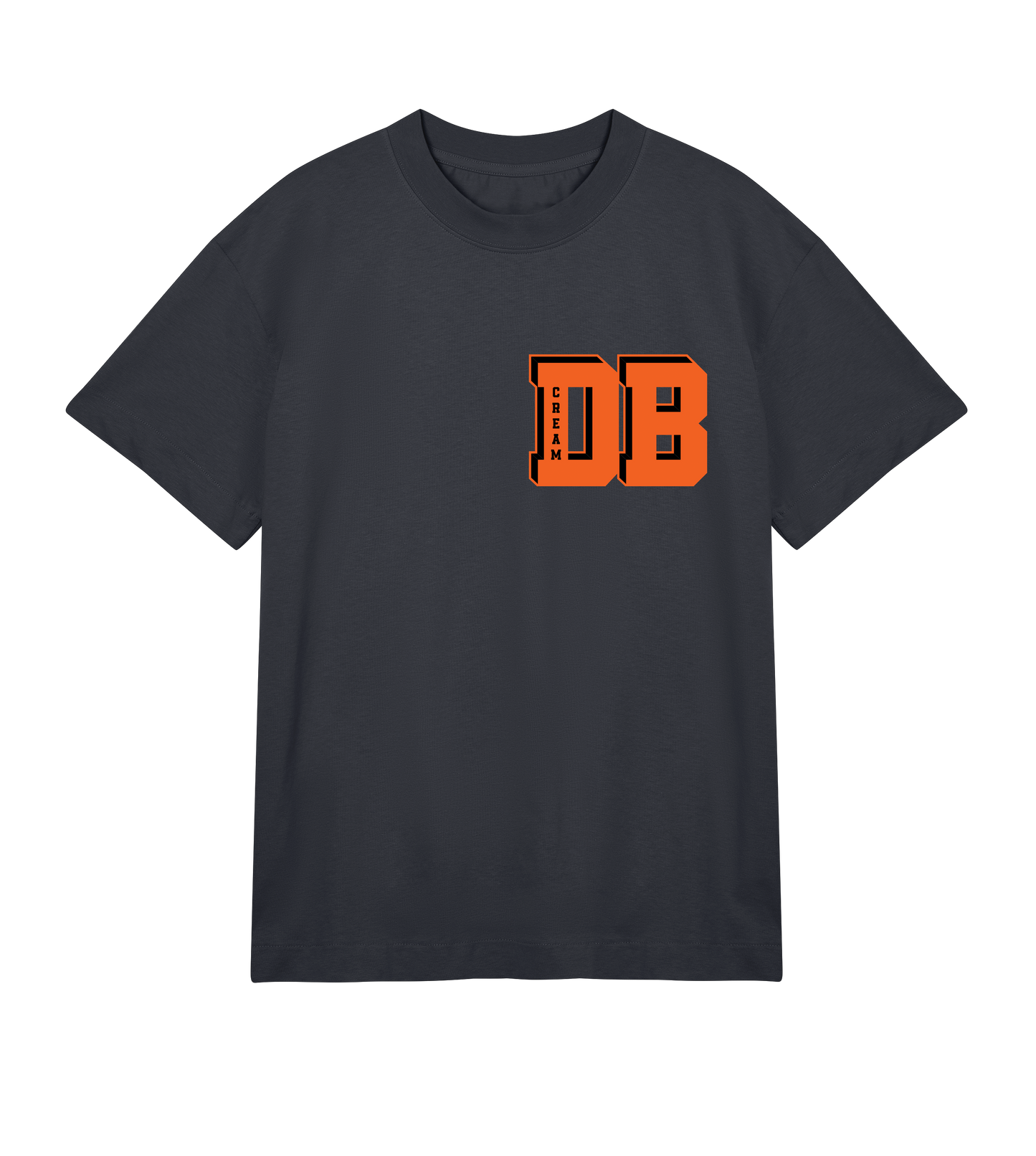 Mens DB CREAM 'DB Letterman' Logo T-Shirt