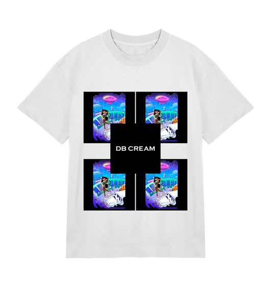 Mens DB CREAM "DBWRLD" T-Shirt