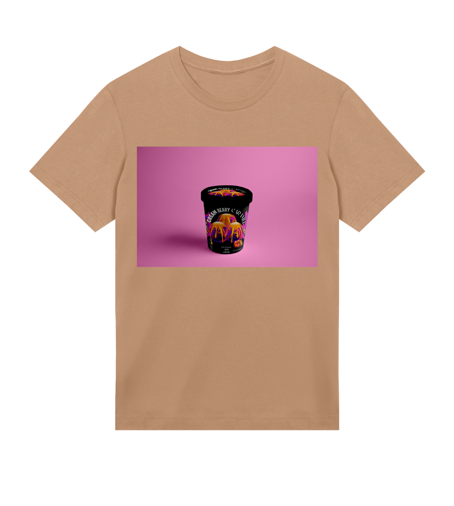 Mens DB CREAM 'Berry Caramel' T-Shirt