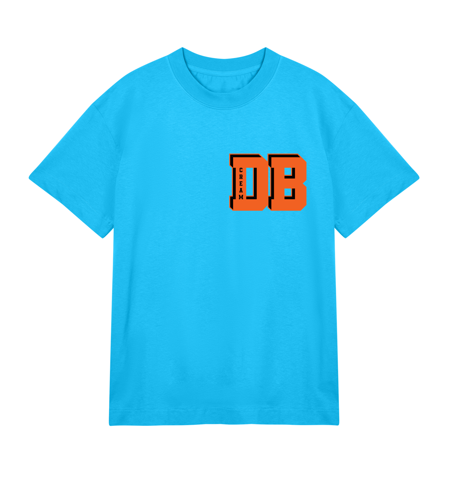Mens DB CREAM 'DB Letterman' Logo T-Shirt