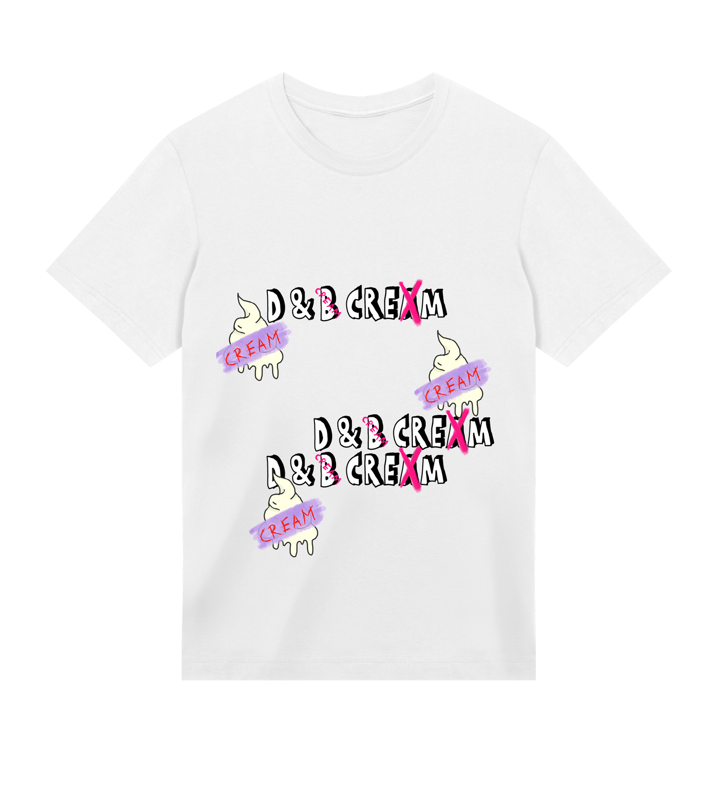 Mens DB Pink X Cream T-Shirt