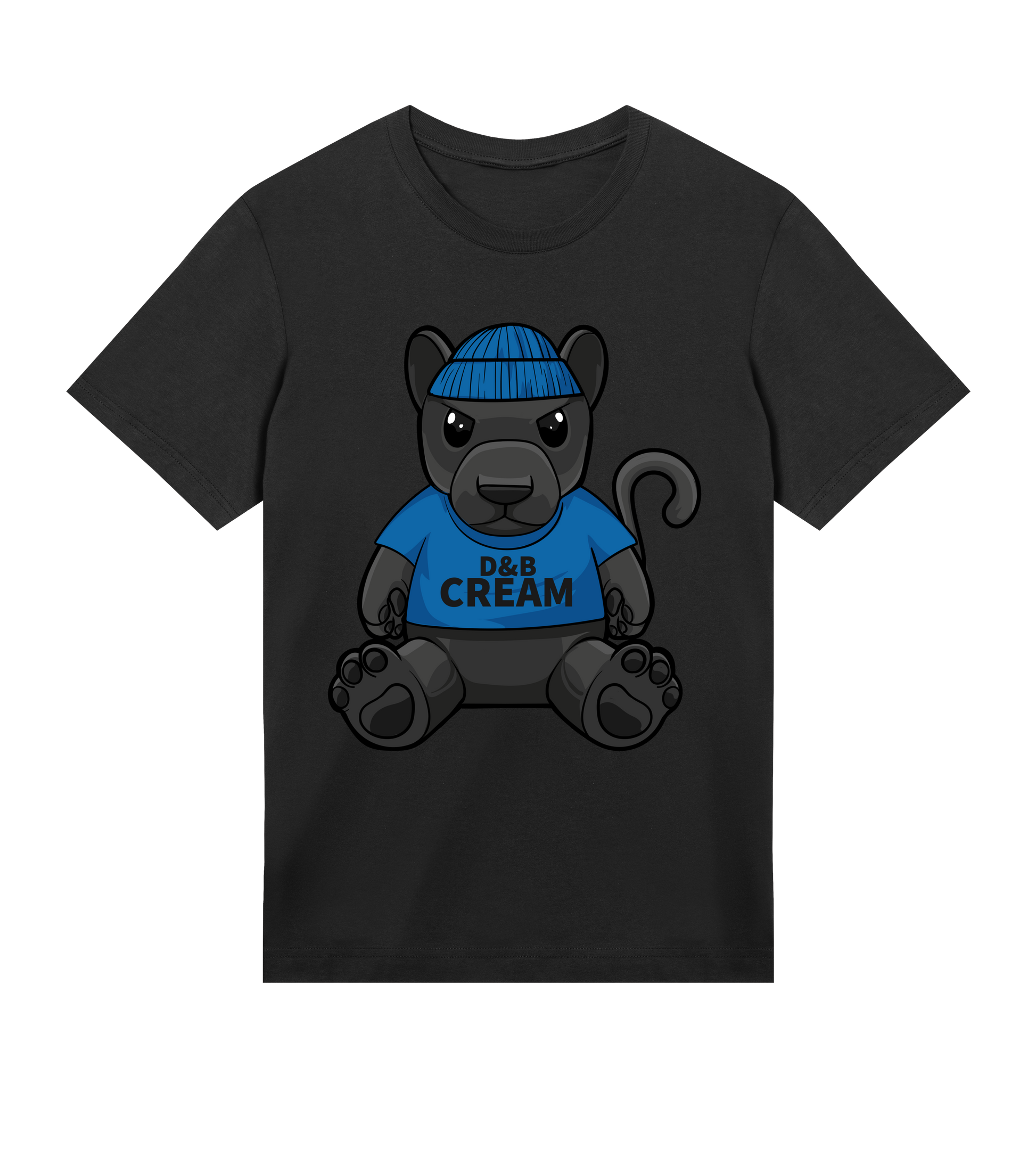 D&B CREAM Baby Panther T-Shirt: Unleash Playful Style