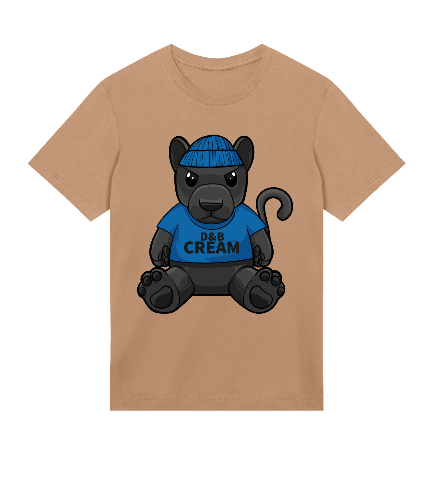 D&B CREAM Baby Panther T-Shirt: Unleash Playful Style