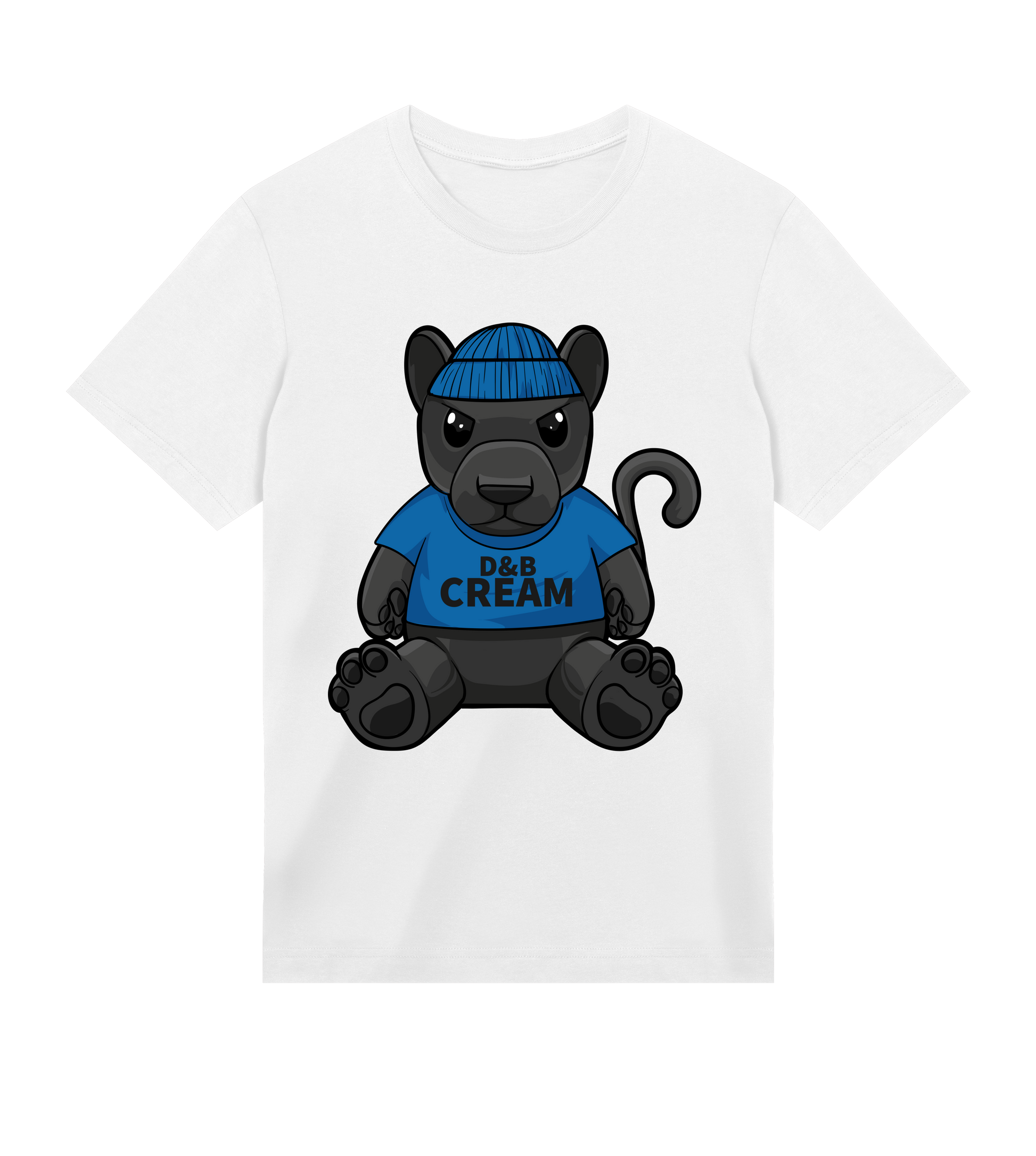 D&B CREAM Baby Panther T-Shirt: Unleash Playful Style